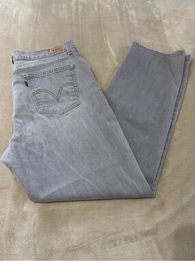 Levi's Gray 550 Plus Size Relaxed Tapered Leg Jeans
